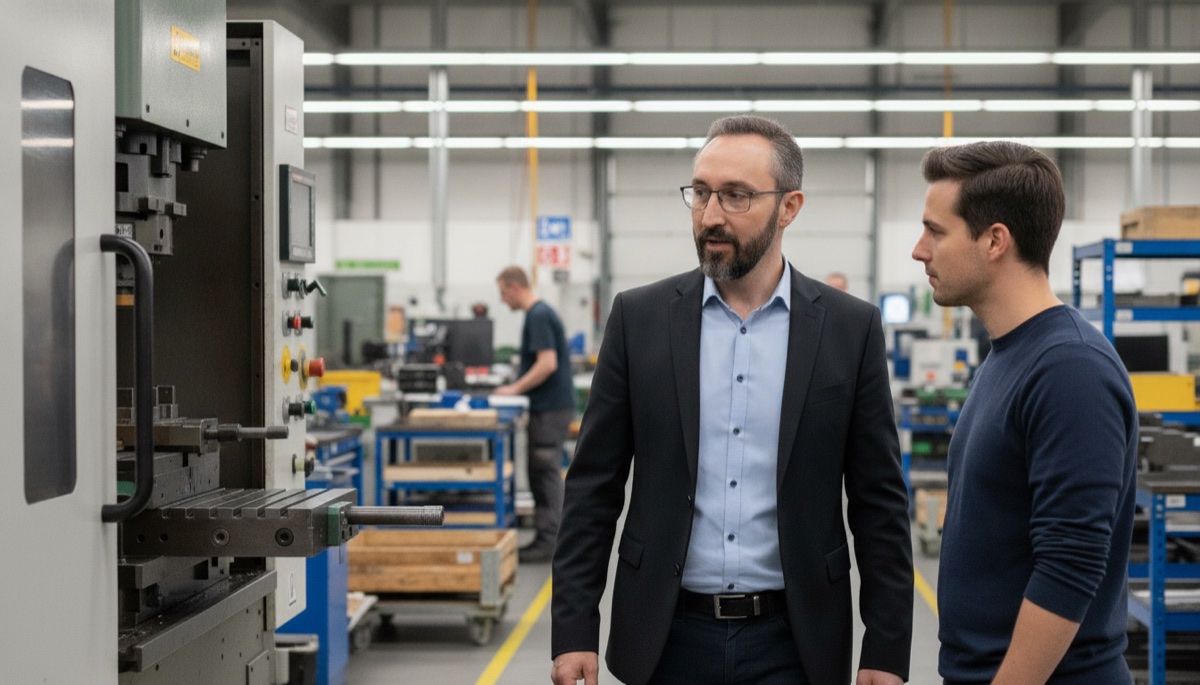 Tim Rosen von NovaData Solutions im persönlichen Gespräch beim Kunden vor Ort